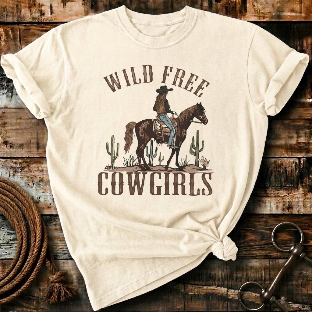 Wild free cowgirl