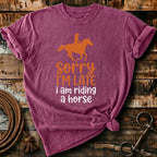 Sorry I'm late I am riding a horse
