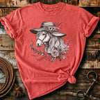 Floral sunhat Horse