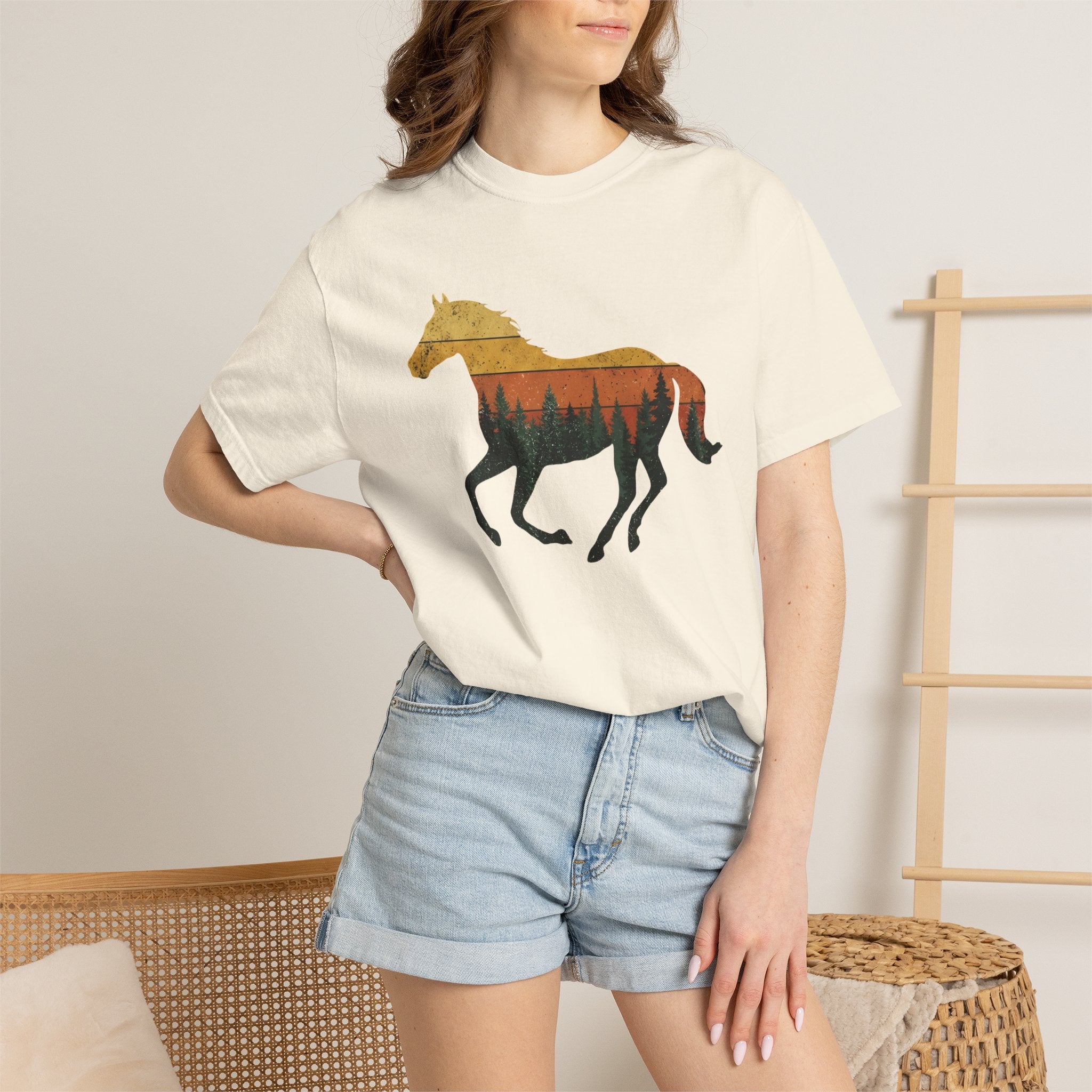 Sunset Forest Horse