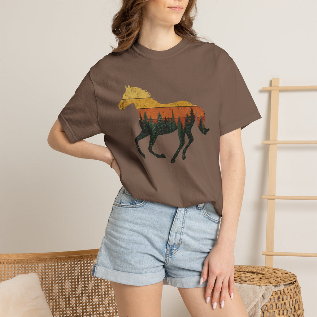 Sunset Forest Horse