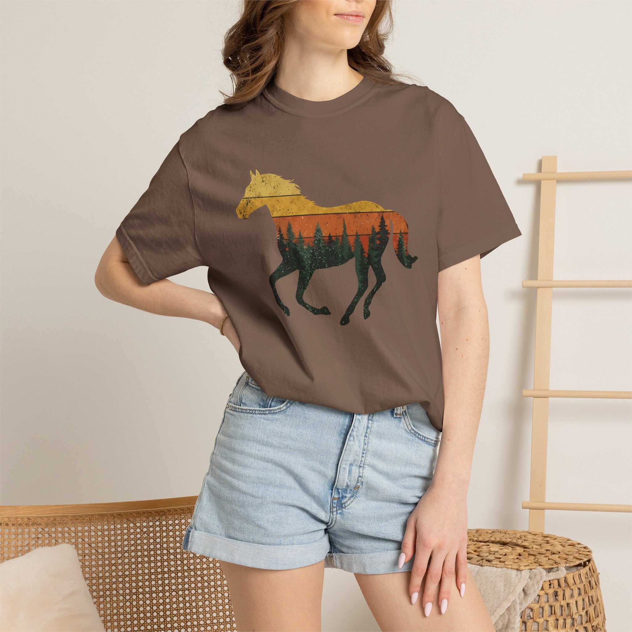 Sunset Forest Horse
