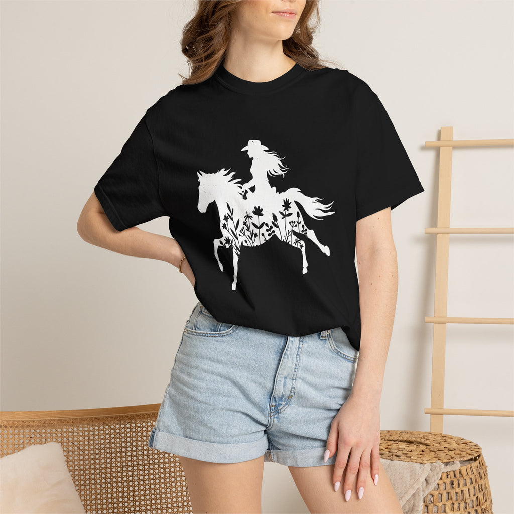 Ranch woman riding a horse