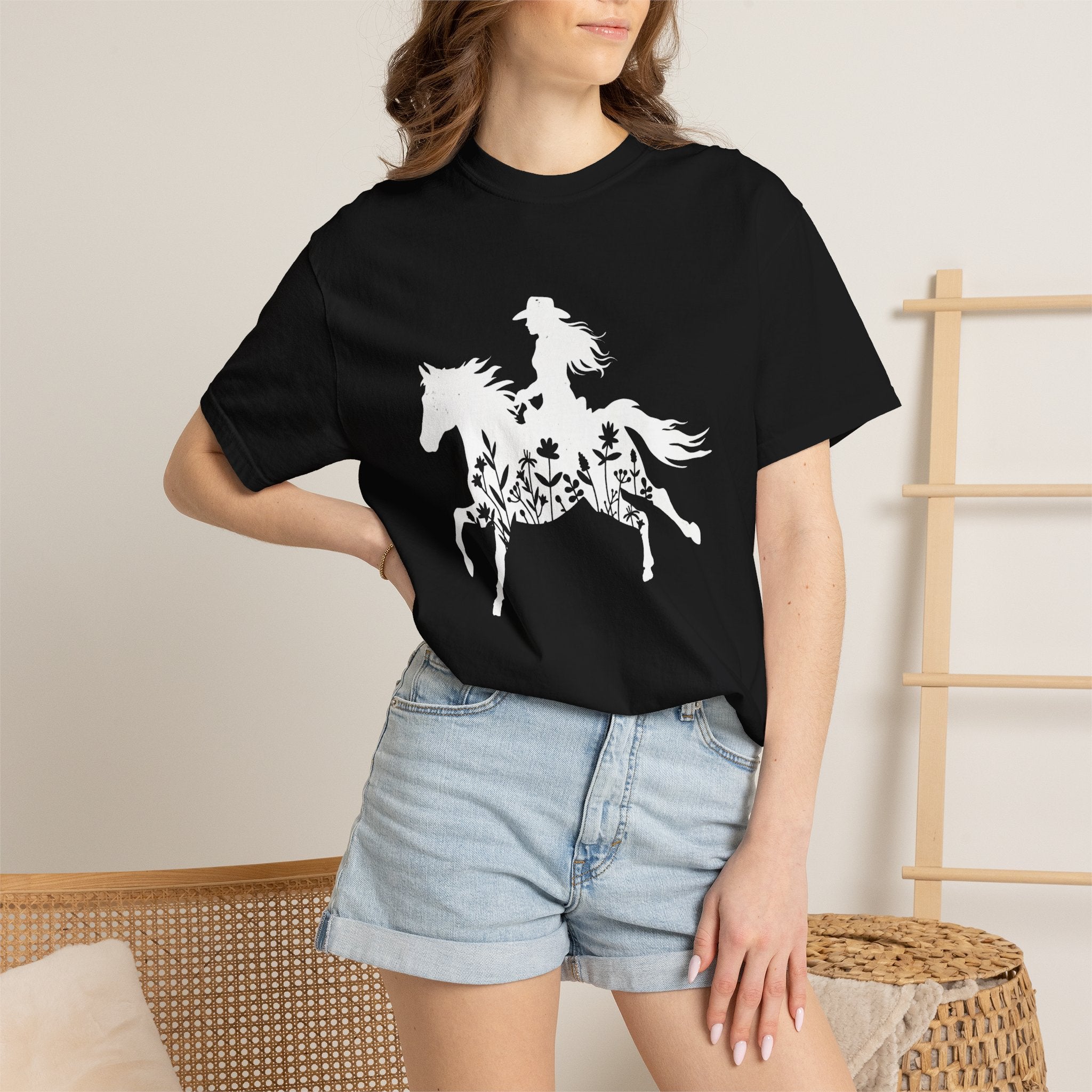 Ranch woman riding a horse