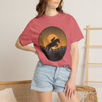 sunset horse rider