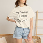 My horse thinks