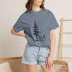 Horse & pine tree