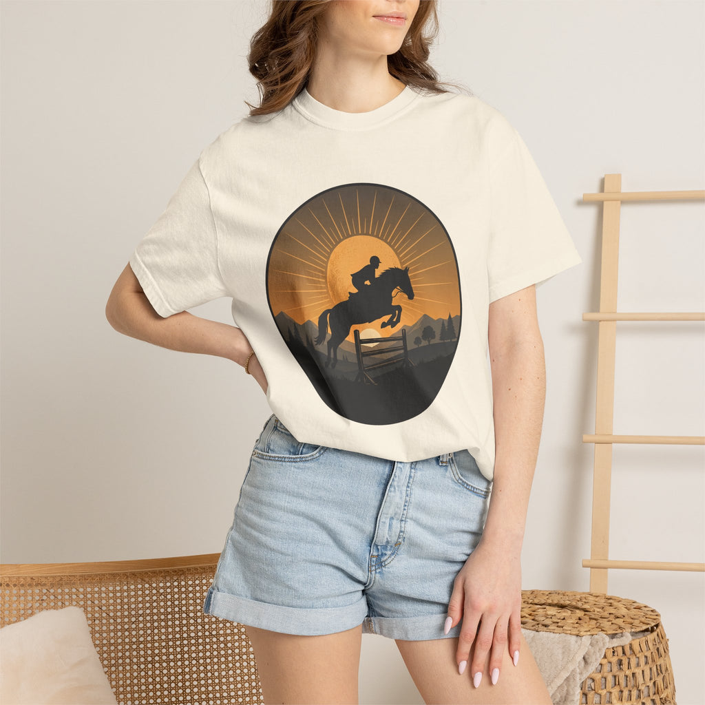 sunset horse rider