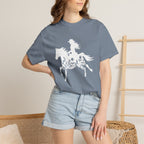 Ranch woman riding a horse