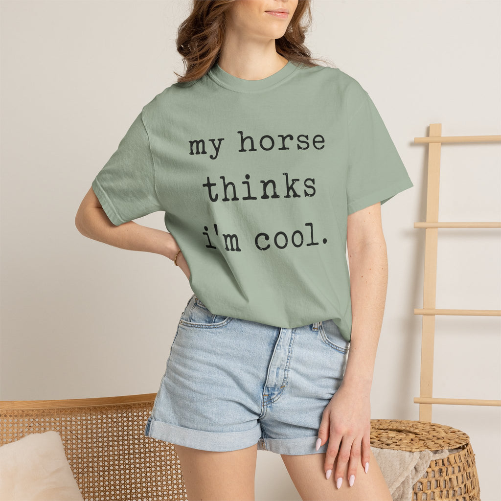 My horse thinks