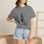 Horse & pine tree