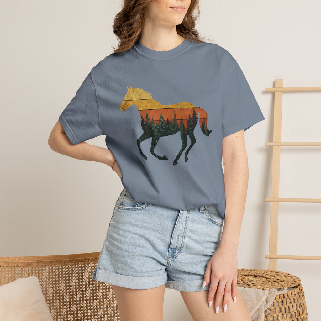 Sunset Forest Horse
